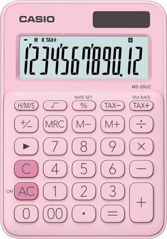 Calculatrice Casio Rose 23 x 105 x 150 mm