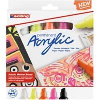 Marqueurs acryliques Edding E-5000 Assortiment 5 unités