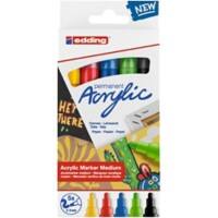 Marqueurs acryliques Edding E-5100 Assortiment 5 unités