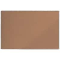 Nobo Premium Plus Kurk Mededelingenbord Niet magnetisch Wandmontage 180 (B) x 1,45 (D) x 120 (H) cm Aluminium Bruin