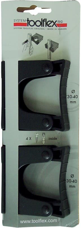 BETRA Gereedschapshouder Zwart 2 Stuks 30-40mm