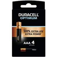 Duracell Batterijen Optimum AAA Alkaline 1.5 V 4 Stuks