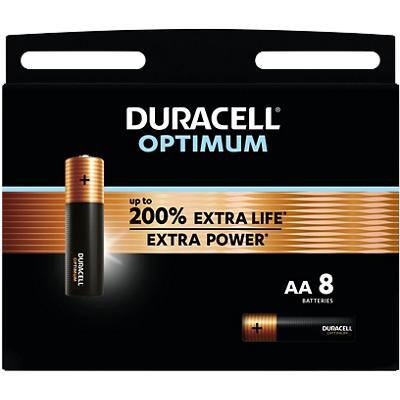 Duracell Batterijen Optimum AA Alkaline 1.5 V 8 Stuks