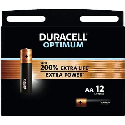 Duracell Batterij Optimum AA Alkaline 12 Stuks