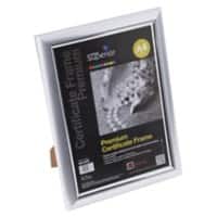 Seco A4 Deluxe Certificaatlijst Met veiligheids-plexiglas Zilver
