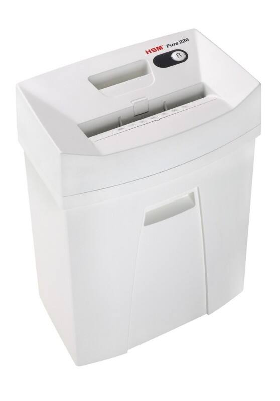 Destructeur de documents HSM Pure 13 feuilles Coupe droite Niveau de sécurité P-2, T-2, E-2 20 L