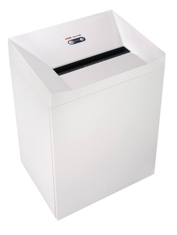 HSM Pure 740 Papierversnipperaar 28 Vellen Stroken Veiligheidsniveau P-2, O-2, T-2, E-2 145 l