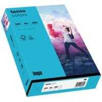 Papier couleur A4 tecno Bleu 120 g/m² Mat 250 Feuilles