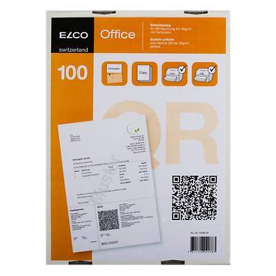 Elco QR-Factuurformulier A4 90 g 100 Stuks