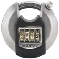 Master lock Hangslot M40EURDNUM 7 x 2,3 x 7 cm Sleutel RVS (Roestvrij staal) Zilver