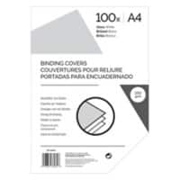 Couverture pour reliure 69056 Brillant A4 Plastique 250 g/m² Blanc 100 unités