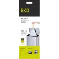 EKO Vuilniszakken 15 l Wit PE (polyethyleen) 6 Rollen à 20 Stuks