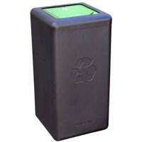 Brickbin Prullenbak 65 l Zwart Gerecycled plastic (HDPE) 561672
