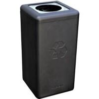 Brickbin Prullenbak 65 l Zwart Roestvrij staal 561673.0000