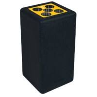 Brickbin Prullenbak 65 l Zwart Gerecycled plastic (HDPE) 561676