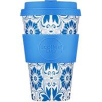 Gobelet réutilisable Ecoffee Cup Motif Delft Touch 400 ml Blanc, bleu