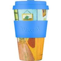 Ecoffee Cup Herbruikbare beker Vincent van Gogh's The Bedroom 400 ml Multikleur