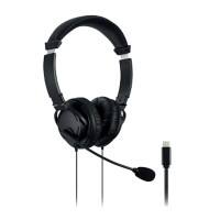 Écouteurs filaire Kensington K97457WW Câble USB-C 1,8m Suppression de bruit du microphone Noir