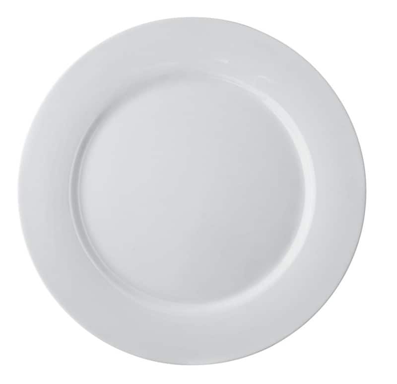 Nobel Fine Bone China Eetbord Porselein 210 mm Crème 24 Stuks