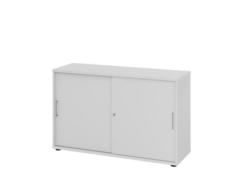 Hammerbacher Kast 2 Planken Afsluitbaar  Grijs