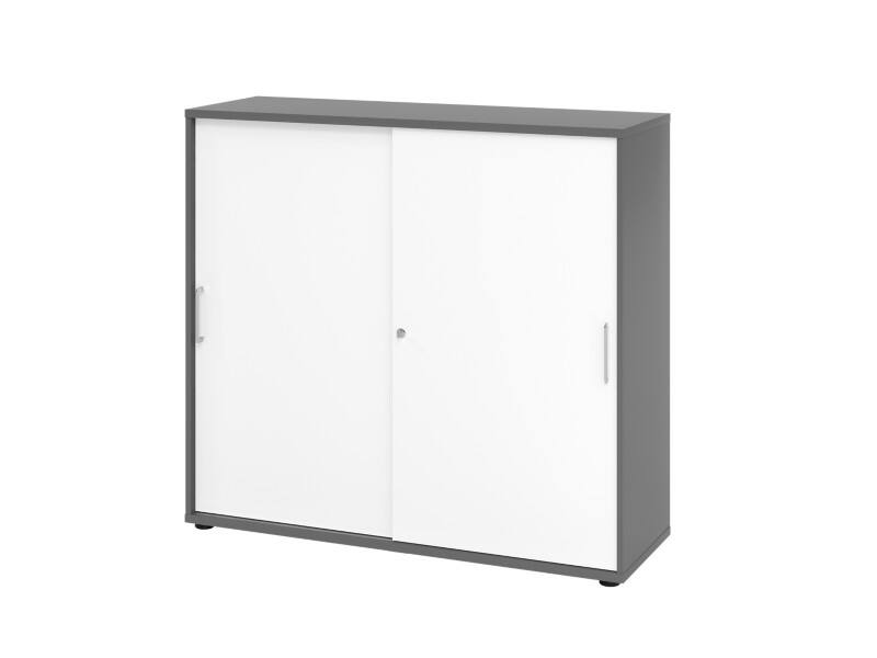 Armoire Hammerbacher Aggloméré 4 Étagères Verrouillable  Graphite