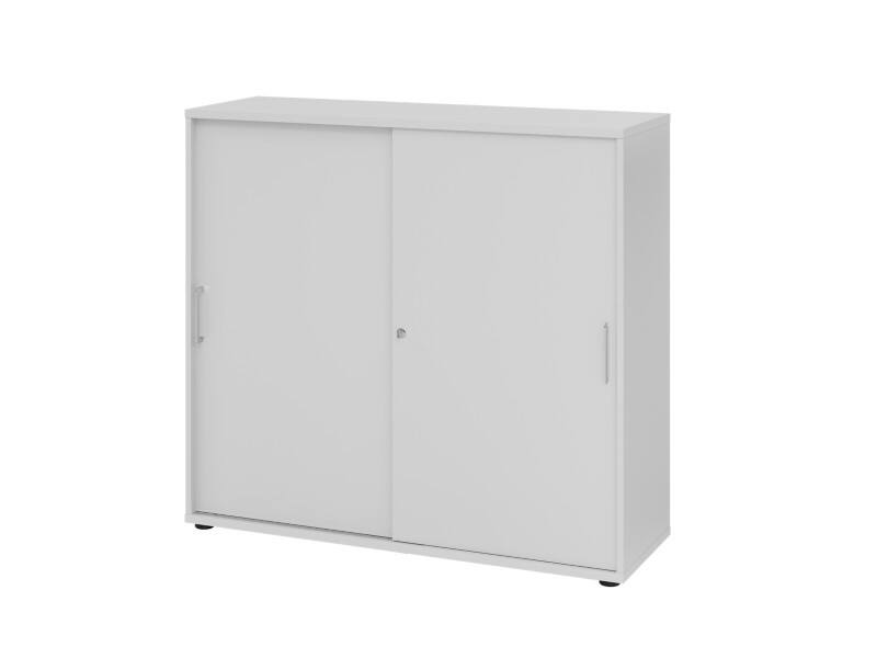 Armoire Hammerbacher Aggloméré 4 Étagères Verrouillable  Gris