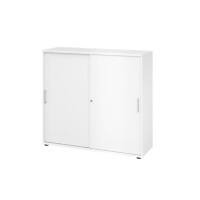 Armoire Hammerbacher Aggloméré 4 Étagères Verrouillable  Blanc