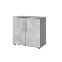 Armoire Hammerbacher Aggloméré 1 Étagère Verrouillable  Béton Graphite