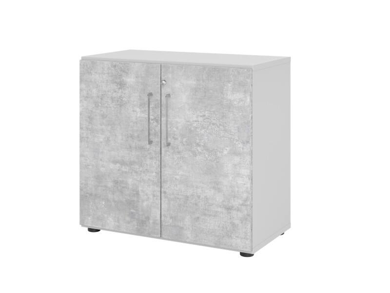 Armoire Hammerbacher Aggloméré 1 Étagère Verrouillable  Béton Gris