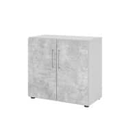 Armoire Hammerbacher V928T2/5/M/BS Béton, Gris 80 x 42 x 74,6 cm