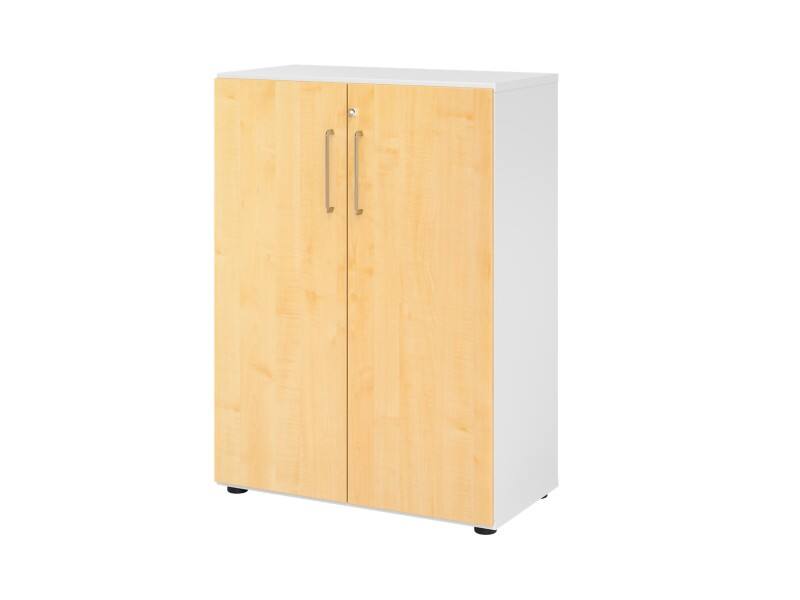 Armoire Hammerbacher Aggloméré 2 Étagères Verrouillable  Érable Blanc
