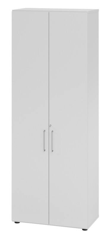 Hammerbacher Schrank Spaanplaat 5 Planken Afsluitbaar  Grijs