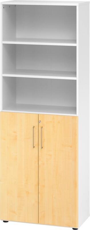 Hammerbacher Schrank 5 Planken  Wit Ahorn