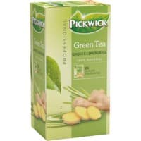 Sachets de thé vert, gingembre, citron Pickwick 25 unités