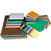 Tutorcraft Multikleur Gekleurd papier in verschillende maten en 15 verschillende kleuren 180 gsm Pak van 1500 Vellen