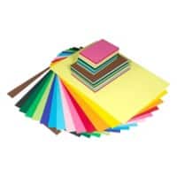 Tutorcraft Multikleur Gekleurd papier in verschillende maten en 15 verschillende kleuren 180 gsm Pak van 750 Vellen