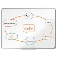 Nobo Premium Plus whiteboard 1915156 wandmontage magnetisch gelakt staal 120 x 90 cm