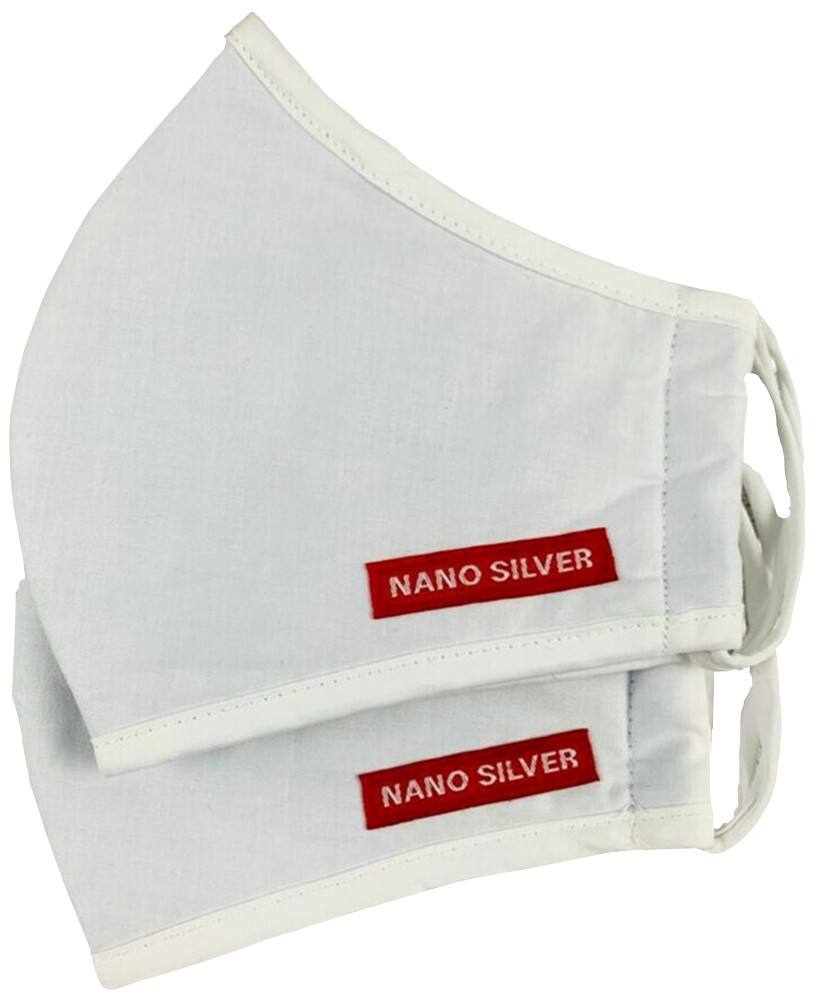 Mondkapjes Nanosilver Wit 2 stuks