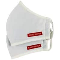 Masque de protection Nanosilver Blanc 2 unités