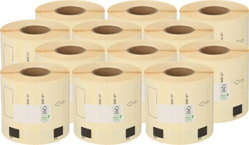 Zolemba Etiketrol Compatibel DK-11209 Zelfklevend 29 x 62 mm 12 Rollen à 800 Etiketten