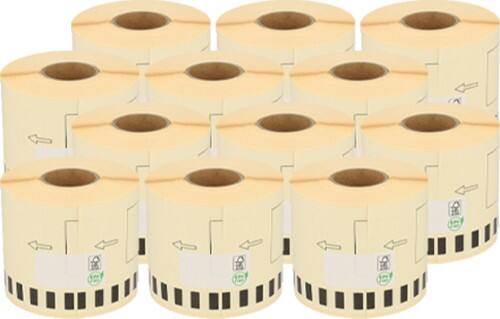 Zolemba Etiketrol Compatibel DK-22205 Zelfklevend 62 mm 12 Rollen
