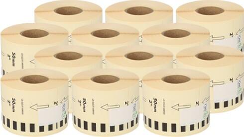 Etiketrol Compatibel DK-22223 DK-22223 klevend 50 mm 12 Rollen