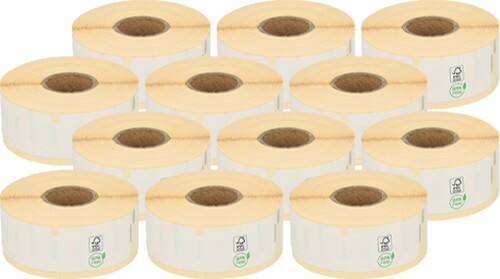 Étiquettes d'expédition compatibles LW S0722520 / 11352 Dymo Autocollantes Blanc 25 x 54 mm 12 rouleaux de 500 Étiquettes
