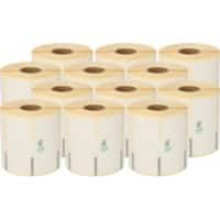 Rouleau d'étiquettes Compatible LDSTAR76X38P TSP-700-800 76x38 PERM Autocollantes 38 x 76 mm 12 Rouleaux de 810 Étiquettes