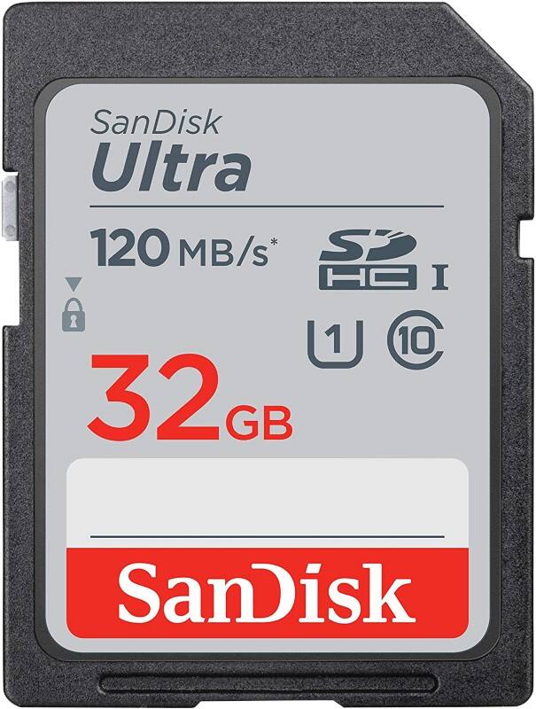 SanDisk Ultra-geheugenkaart 32 GB SDHC UHS-I klasse 10
