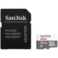 SanDisk Ultra Lite microSDHC UHS-I-geheugenkaart met SD-adapter Tab 32 GB Klasse 10