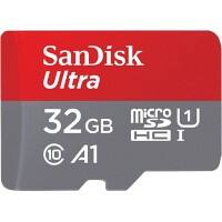 Carte mémoire SanDisk Ultra 32 Go microSDHC Classe 10 + Adaptateur SD