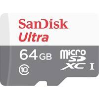 SanDisk Ultra Lite MicroSDXC UHS-I-geheugenkaart met SD-adapter 64 GB klasse 10