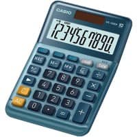 Calculatrice de bureau Casio MS-100EM 10 touches Écran LCD Bleu