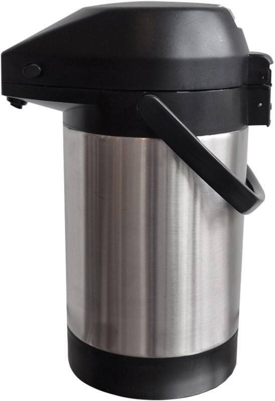 Pichet à pompe EasyPush Acier inoxydable 2,2 L Argenté, noir